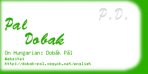 pal dobak business card